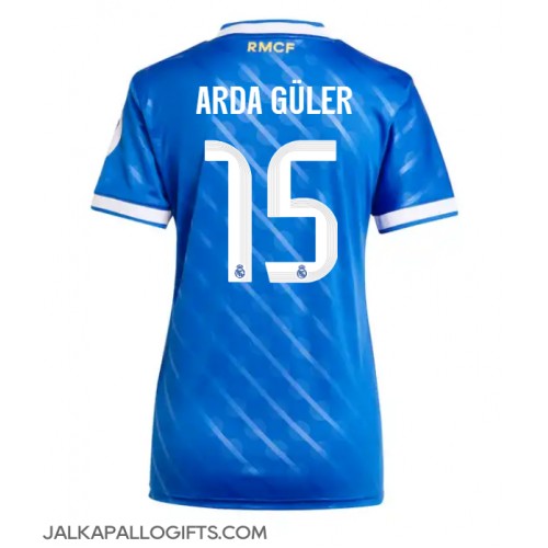 Real Madrid Arda Guler #15 Kolmaspaita Naiset 2025-26 Lyhythihainen